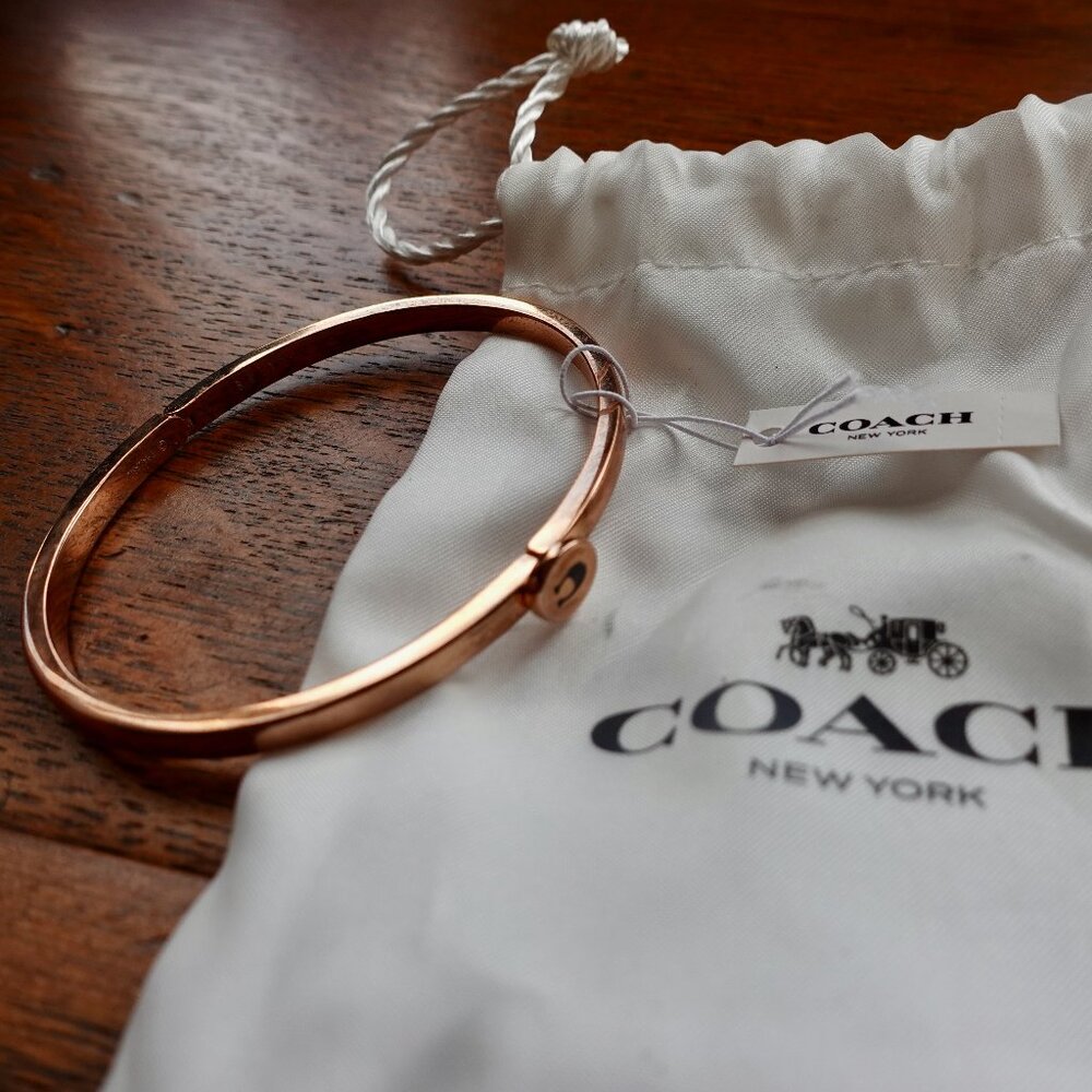 Coach bangle bracelet NWT & bag